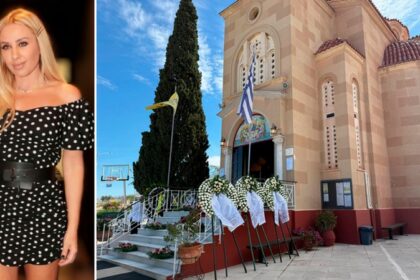 Σε κλίμα συγκίνησης το τελευταίο αντίο στη Γωγώ Μαστροκώστα: Χέρι χέρι ο Τραϊανός Δέλλας με την κόρη του, συντετριμμένες η μητέρα και η αδερφή της