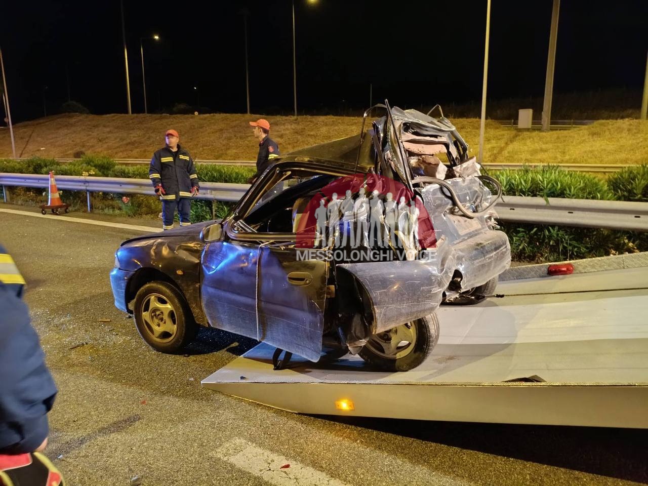 Τραγωδία στην Ιόνια Οδό – Νεκρός οδηγός μετά το σοβαρό τροχαίο στον κόμβο Κουβαρά