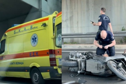 Τραγωδία στην Αττική Οδό: Νεκρός μοτοσικλετιστής έπειτα από σύγκρουση με περιπολικό