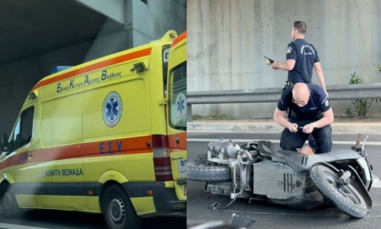 Τραγωδία στην Αττική Οδό: Νεκρός μοτοσικλετιστής έπειτα από σύγκρουση με περιπολικό