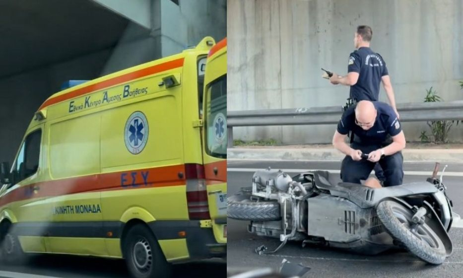 Τραγωδία στην Αττική Οδό: Νεκρός μοτοσικλετιστής έπειτα από σύγκρουση με περιπολικό