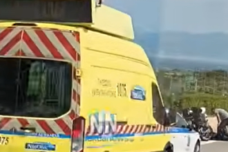 Τροχαίο στην Ιόνια Οδό – Τραυματίστηκε οδηγός μοτοσικλέτας. Βίντεο