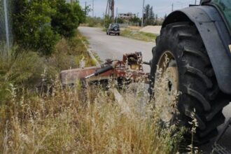 Μεσολόγγι: Οδηγούσε μηχάνημα του Δήμου μεθυσμένος και προκάλεσε τροχαίο