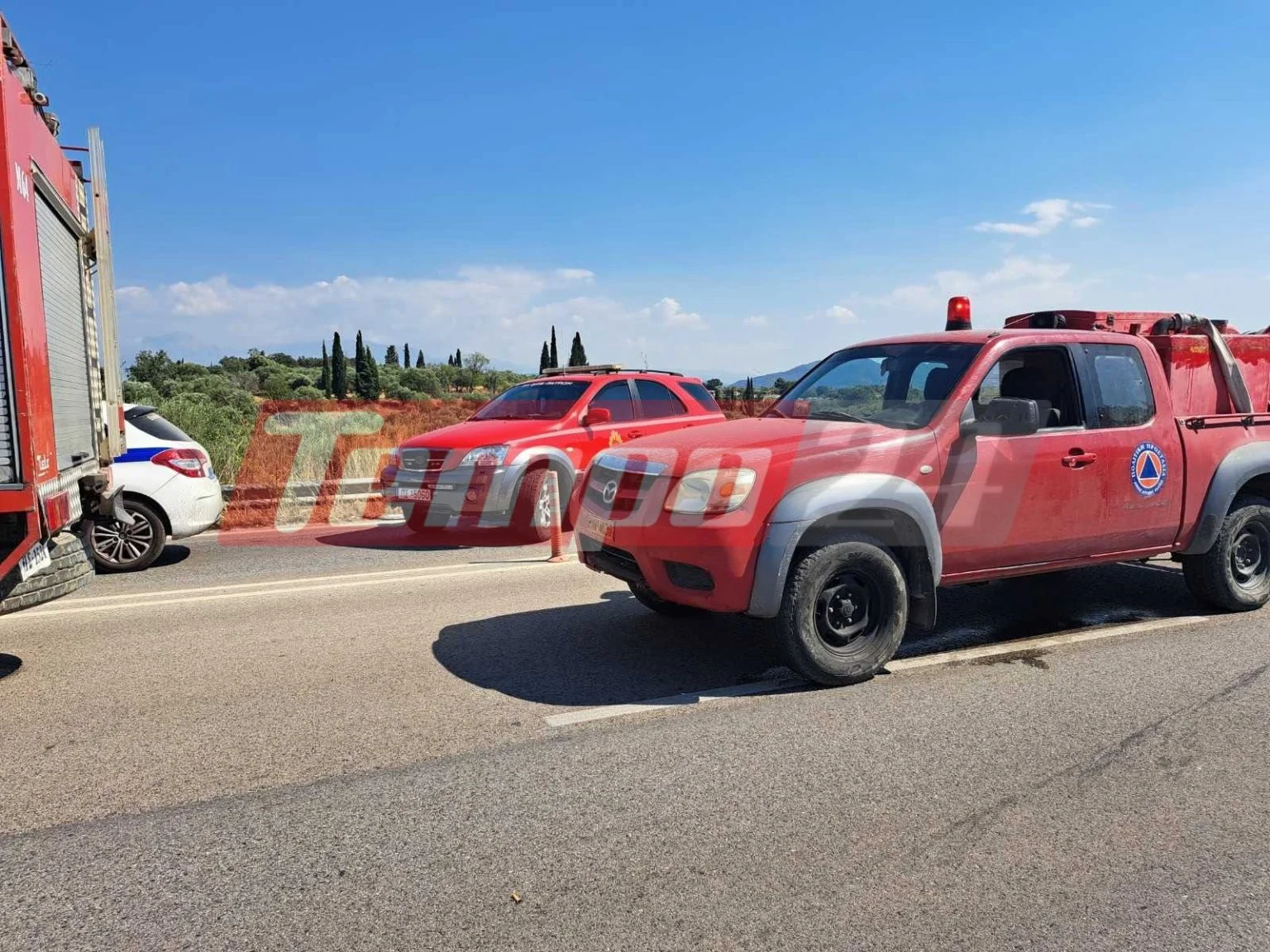 Σοβαρό τροχαίο στην Κάτω Αχαΐα – Μετωπική σύγκρουση και φλεγόμενο όχημα – Ένα άτομο χωρίς αισθήσεις