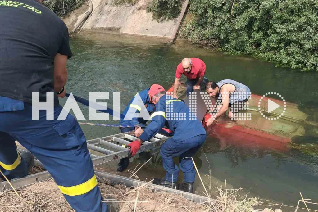 Κουρτέσι Ηλείας: Νεκρός 65χρονος σε τροχαίο – Το αυτοκίνητό του κατέληξε σε αρδευτικό κανάλι (ΦΩΤΟ)