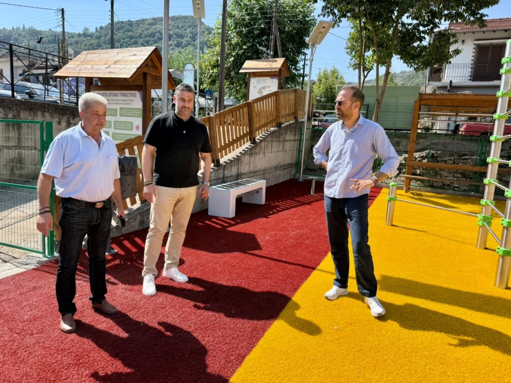 Νέος χώρος άθλησης και αναψυχής στις Παπαδάτες Αγρινίου – Επίσκεψη Φαρμάκη-Μαυρομμάτη για τα εγκαίνια του έργου