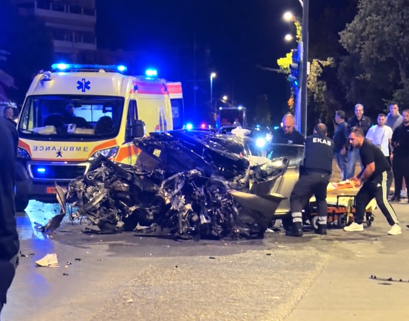 Σοκαριστικές εικόνες από το τροχαίο στην Ποσειδώνος