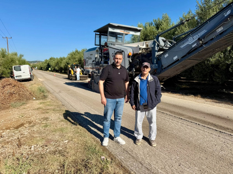 Ασφαλτοστρώνεται ο δρόμος Χαλίκι – Σταμνά – Νέα εικόνα για τον επαρχιακό δίκτυο