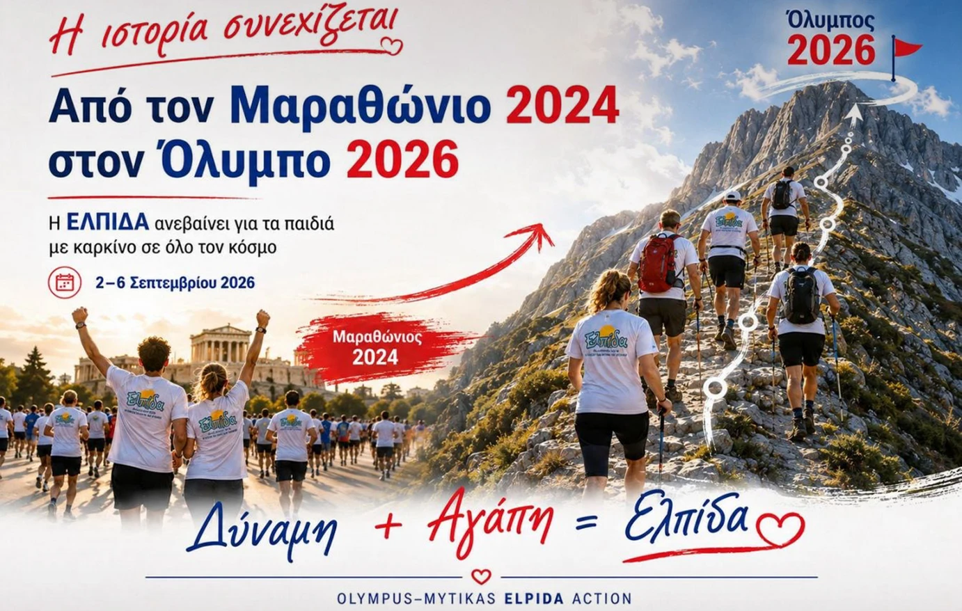Στην κορυφή του Ολύμπου για τα παιδιά με καρκίνο – Η συμβολική αποστολή πέντε Κυπρίων ορειβατών που ενώνει την Ελλάδα με την Κύπρο