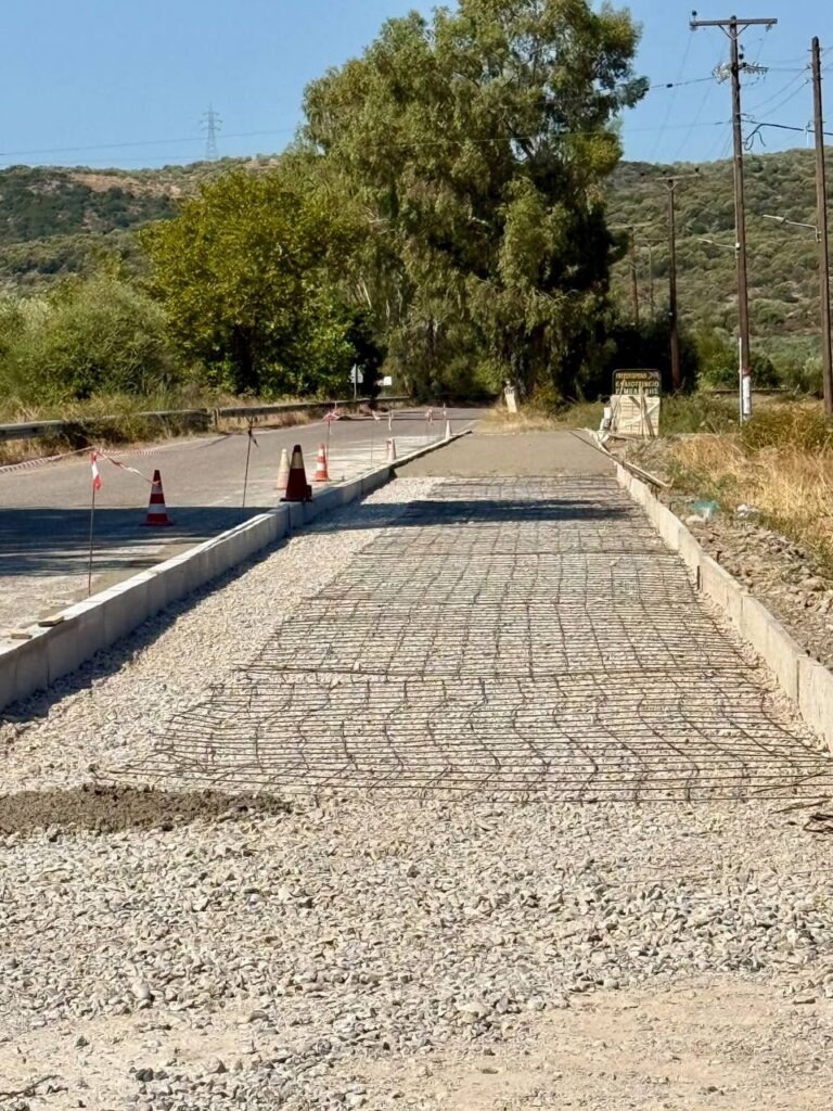 Αυτοψία Μαυρομμάτη στο Ματσούκι – Σε εξέλιξη η αναβάθμιση της εισόδου του χωριού (φωτό)