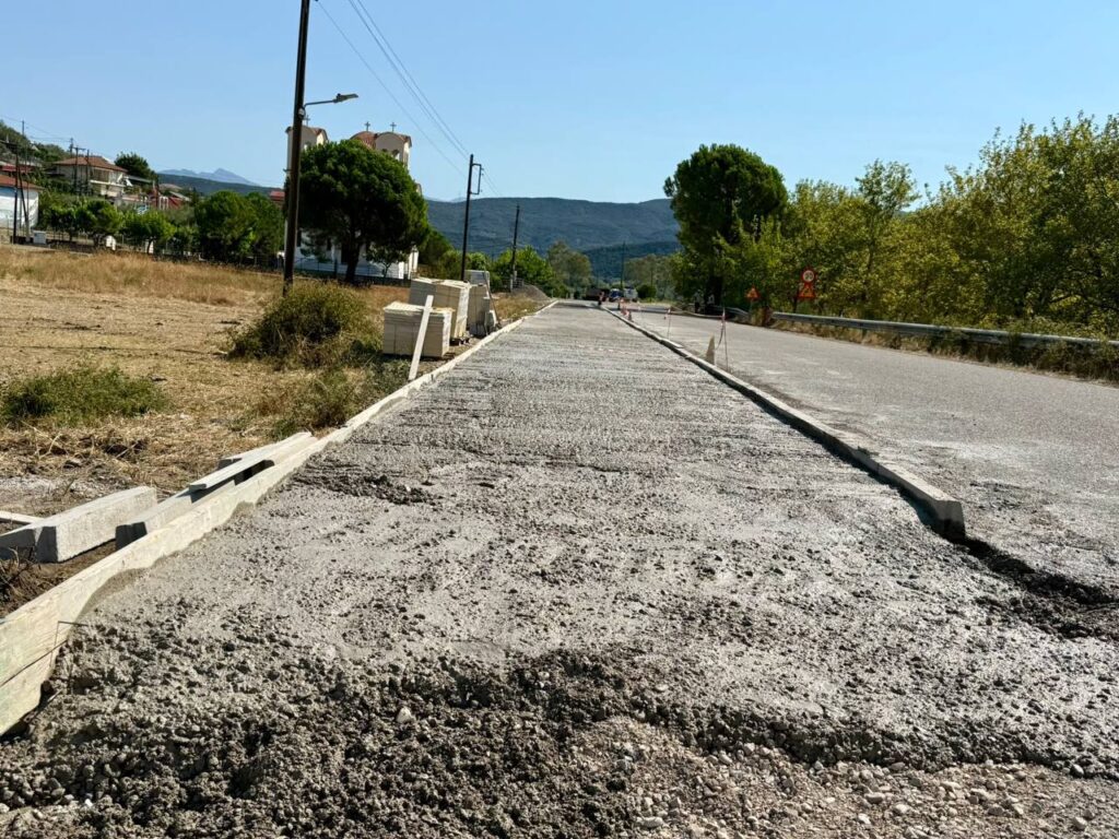 Αυτοψία Μαυρομμάτη στο Ματσούκι – Σε εξέλιξη η αναβάθμιση της εισόδου του χωριού (φωτό)