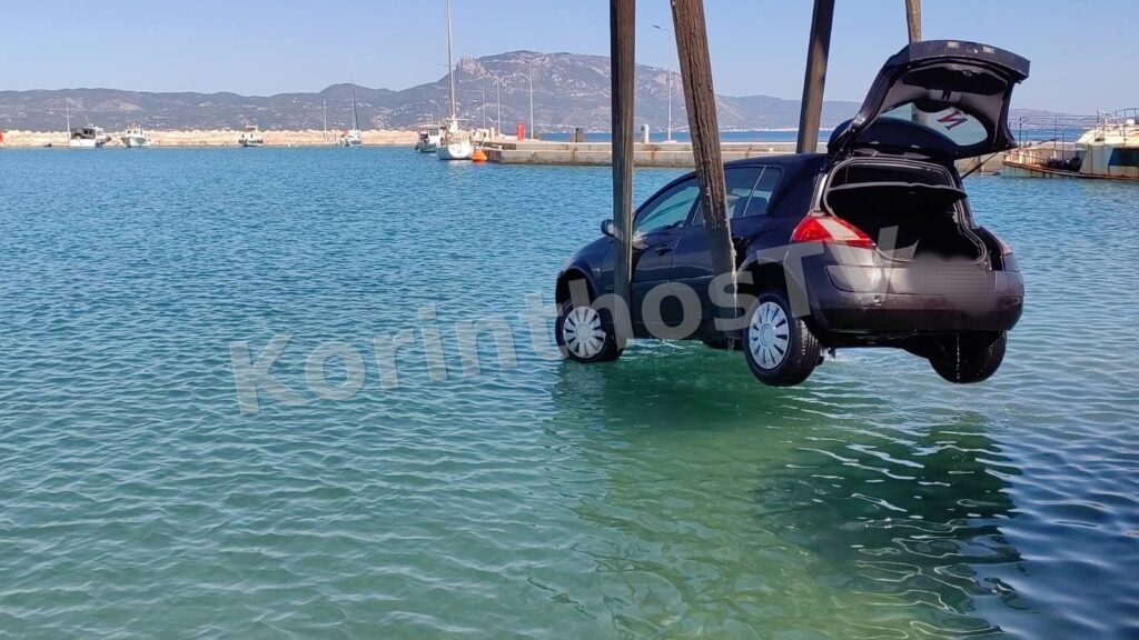 Βραχάτι: Αυτοκίνητο έπεσε στη θάλασσα – Πρόλαβαν και βγήκαν οι επιβαίνοντες (φωτό + βίντεο)