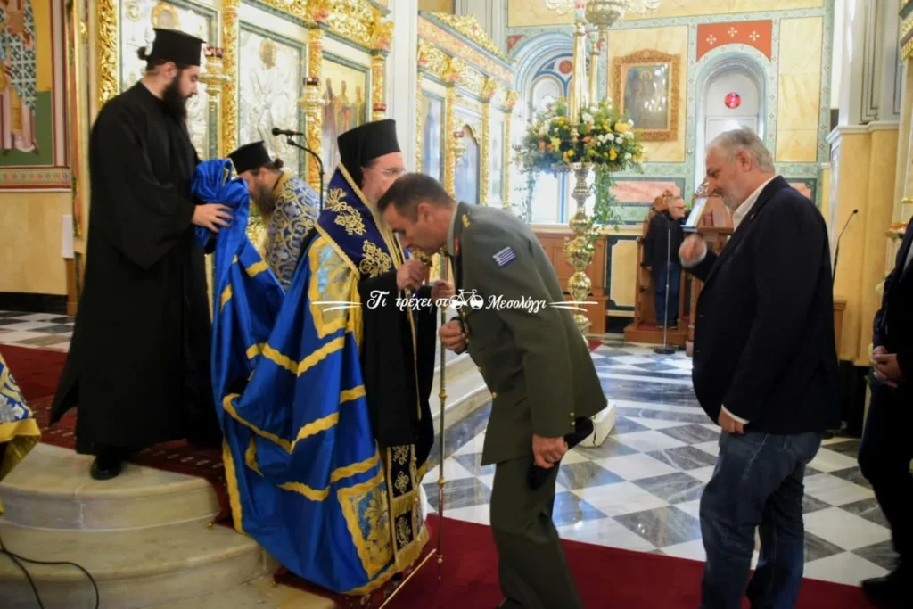 O προστάτης της ΕΛΑΣ Αγιος Αρτέμιος τιμήθηκε και φέτος στο Μεσολόγγι (φωτο)