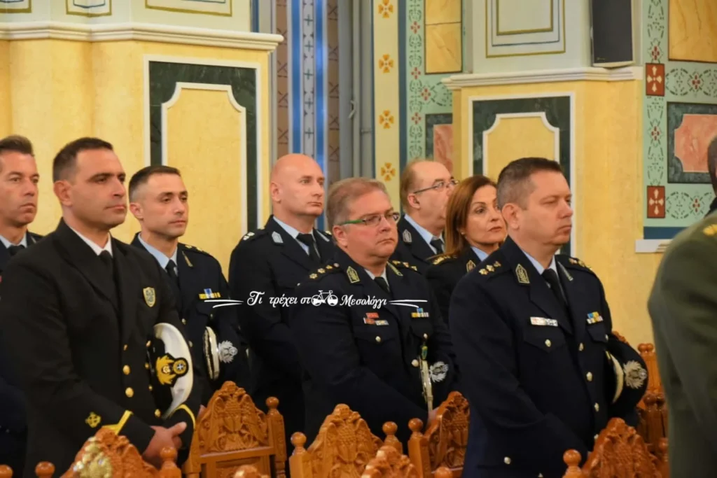 O προστάτης της ΕΛΑΣ Αγιος Αρτέμιος τιμήθηκε και φέτος στο Μεσολόγγι (φωτο)